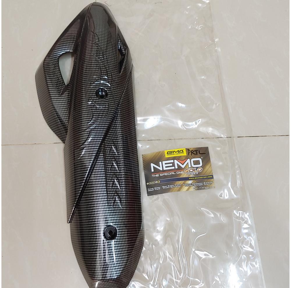 Tutup & Cover Knalpot Pcx 2018 Lokal Carbon Printing