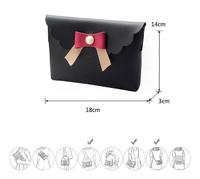 Gambar MIERRE - Korean mini shoulder bag crossbody bag hiasan pita - Hitam dari Toko 1973 Kota Administrasi Jakarta Barat 3 Tokopedia