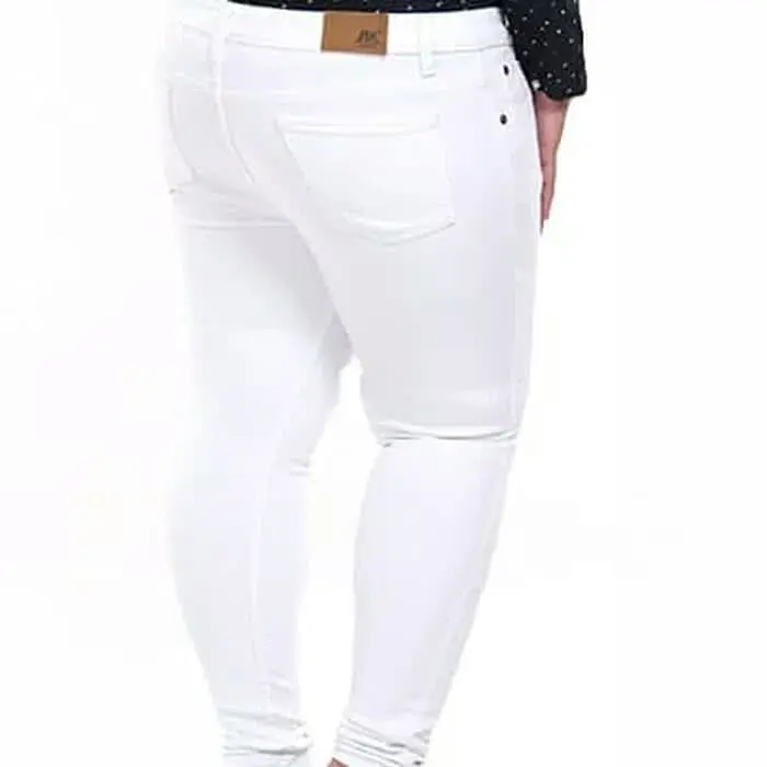 Celana Putih Jumbo Skinny Jeans Wanita White Denim Pensil JSK 1102 1