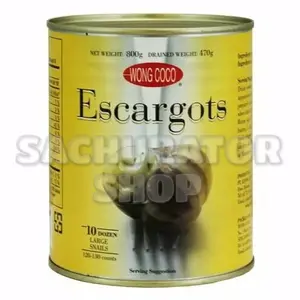 Daging Kiong Keong Siput Bekicot Wong Coco Escargot Escargots Kaleng