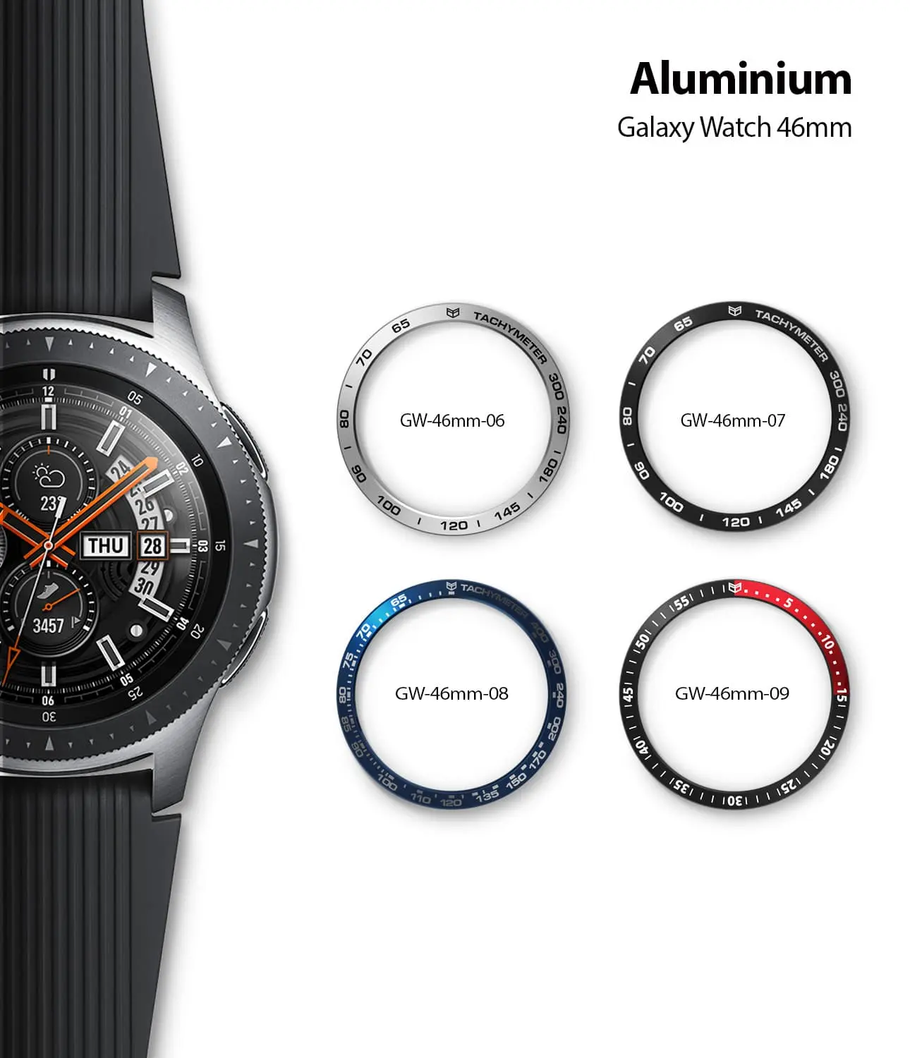 CASE GALAXY WATCH 46MM RINGKE BEZEL STYLING GEAR S3 FRONTIER AND S3