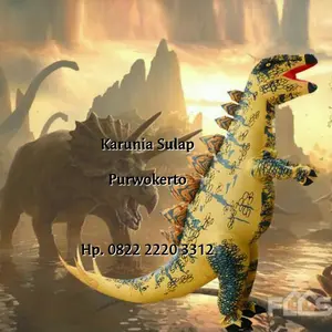 KOSTUM DINOSAURUS STEGOSAURUS COSPLAY PESTA BADUT INFLATABLE TIUP LUCU