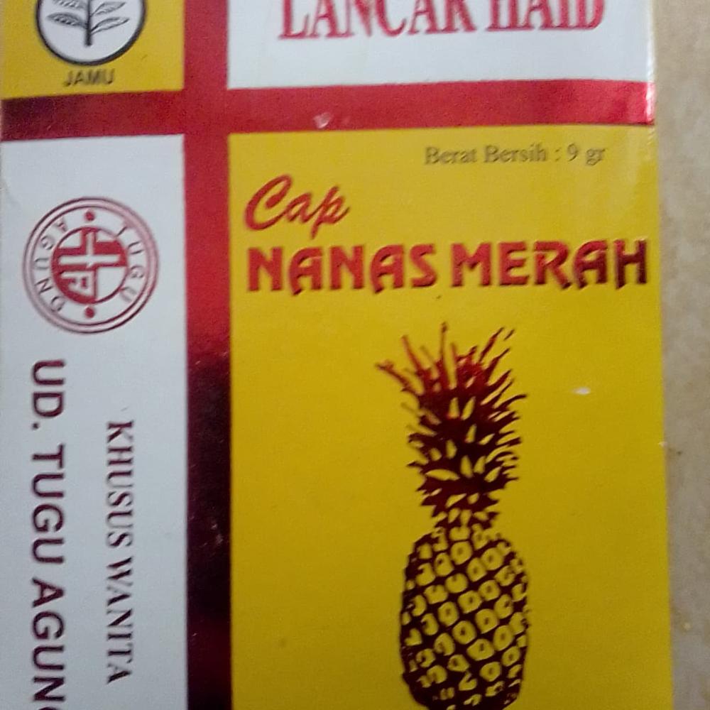 JAMU TERLAMBAT BULAN CAP NANAS MERAH