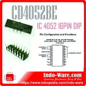 4052 DIP 16pin CD4052B 4052DIP 16pin IC 4052
