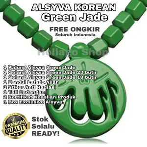 PROMO SUPER - ALSYVA GREEN JADE - KALUNG dan GELANG KESEHATAN ORIGINAL