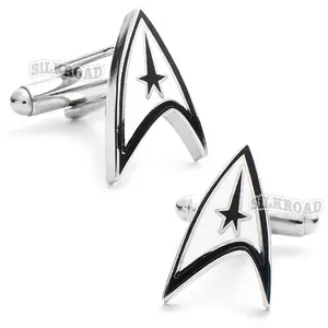 startrek cuff link cufflink kemeja dasi tie clip