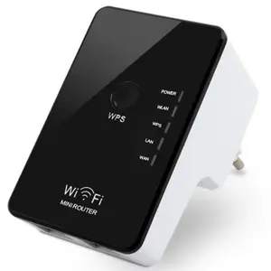 Wireless-N WiFi Router Repeater 2 LAN Port 300Mbps - LV-WR02B -black