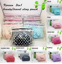 Gambar Korean QUEENS SECRET 3in1 beauty pouch / tas kosmetik / tas SLING serbaguna - Hitam dari Toko 1973 Kota Administrasi Jakarta Barat 1 Tokopedia