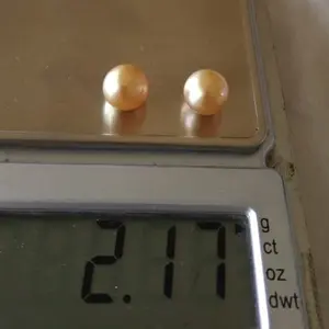 butiran mutiara laut grade AA deep gold asli lombok