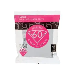 Hario Paper Filter 02 W 100 Sheets VCF-02-100W 1