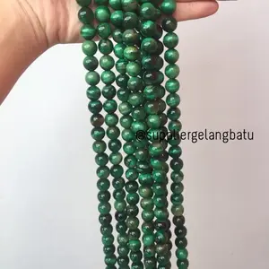 green tiger eye biduri sepah hijau mata singa 12mm natural akik bahan