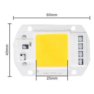 Chip Lampu COB LED Floodlight Spotlight 220V 50W - Cool White - Whit