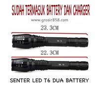 Gambar senter police swat T6 / senter police 2 baterai 128.000 watt dari jenshoper Kota Administrasi Jakarta Utara 1 Tokopedia