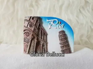 SOUVENIR MAGNET KULKAS NEGARA ITALIA MENARA PISA ITALY