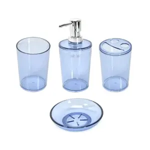 Set 3 Pcs Aksesoris Kamar Mandi Tempat Dispenser Sabun Dan Sikat Gigi