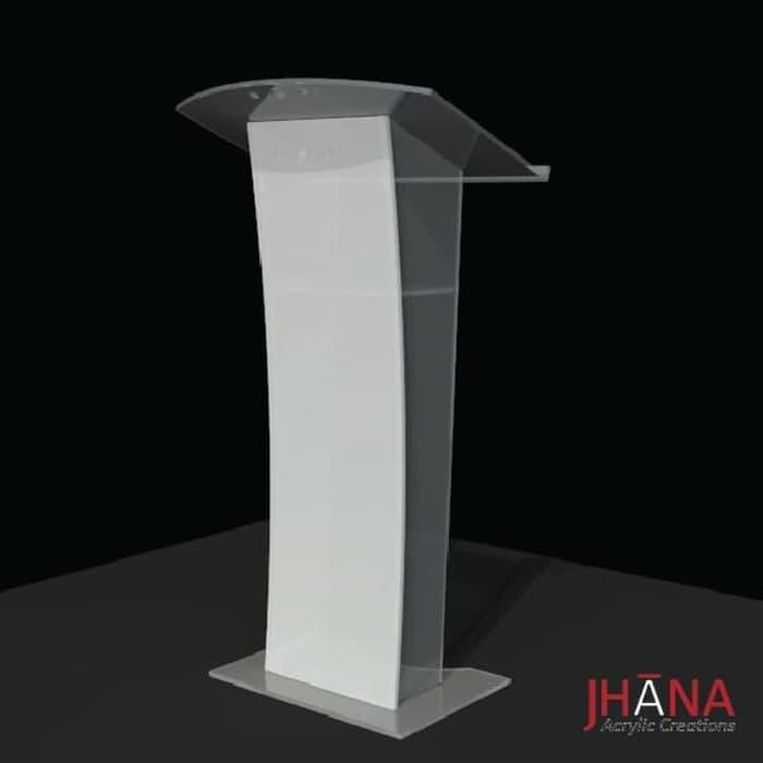 Gambar Podium acrylic/ meja pidato akrilik type PD15 #BISAGOJEK dari Jhana Acrylic Creations Kab. Tangerang Tokopedia