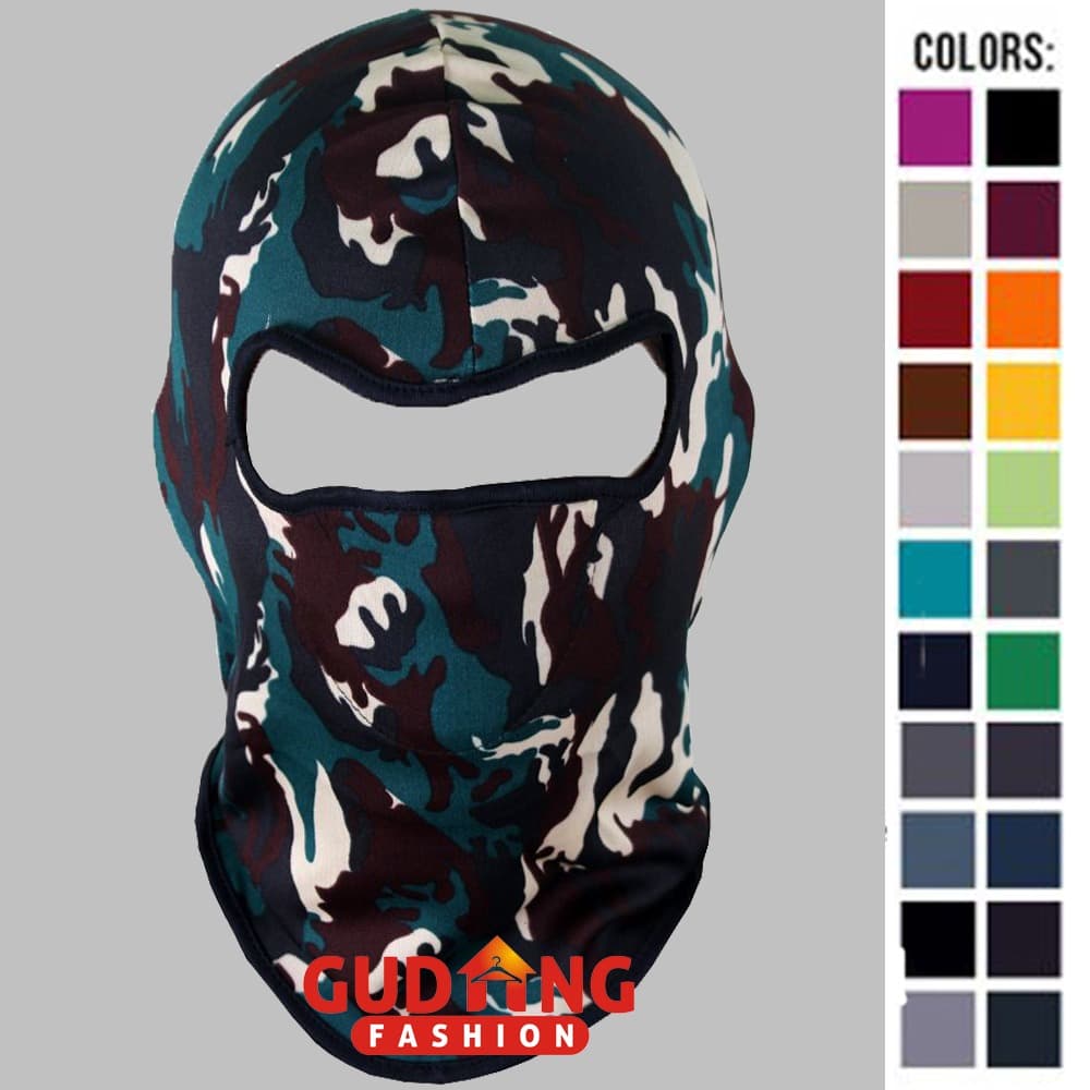 Product Introduction of Masker Ninja Army Spandek Multi Color Free Size 9