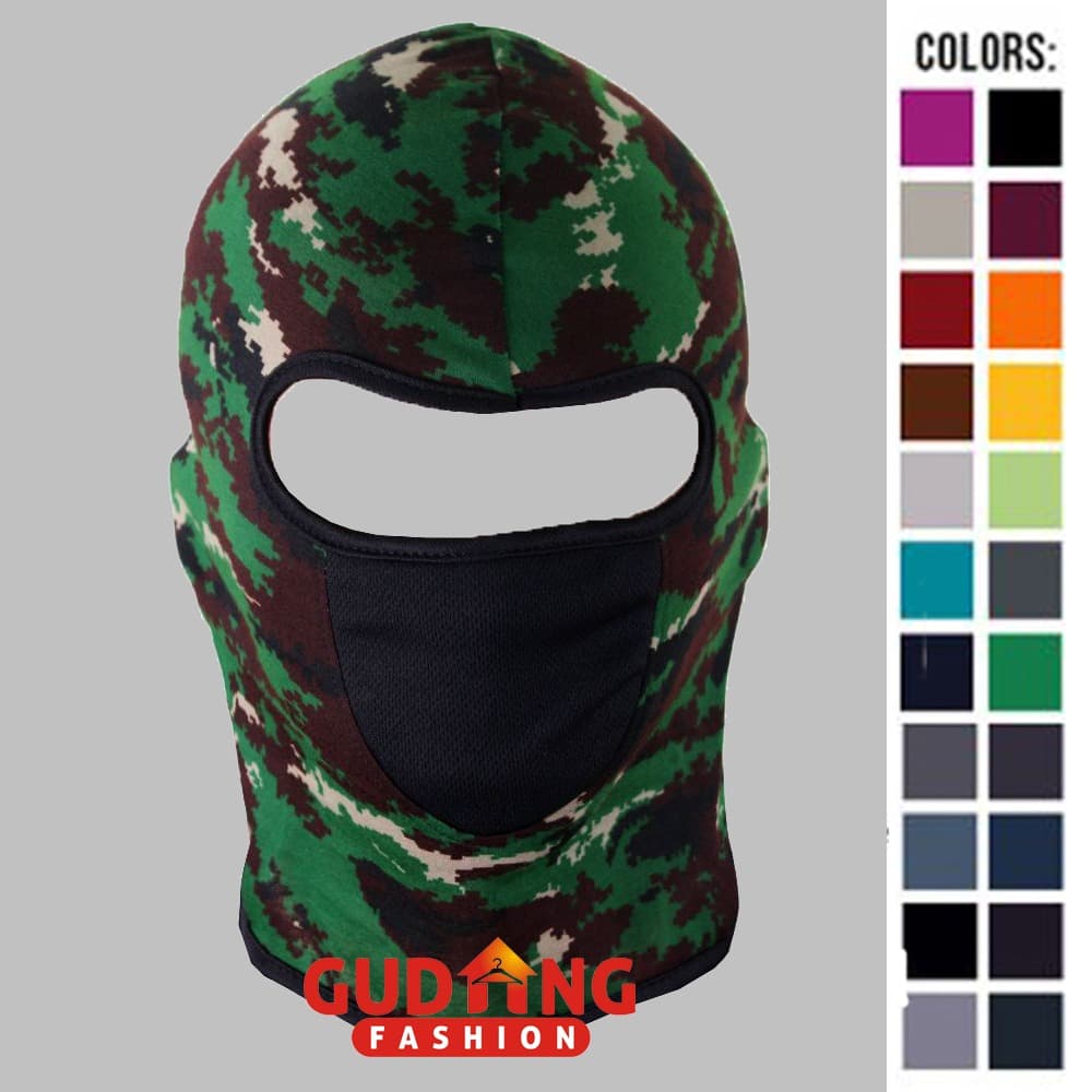 Product Introduction of Masker Ninja Army Spandek Multi Color Free Size 10