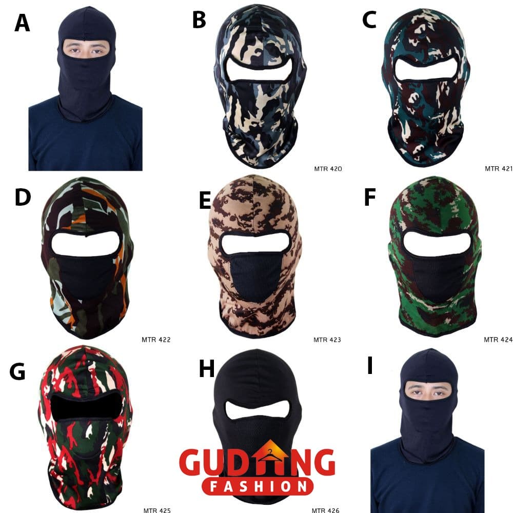 Product Introduction of Masker Ninja Army Spandek Multi Color Free Size 7