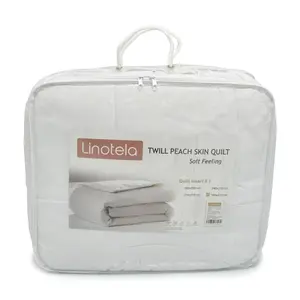 LINOTELA DUVET QUILT INSERT MICROFIBER TWILL PEACH SKIN 160x210cm