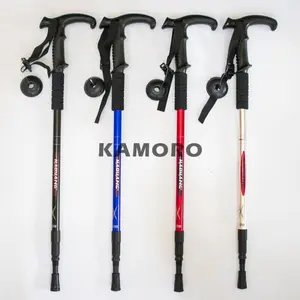tongkat pendaki gagang - trekking pole anti shock panjang 135 cm