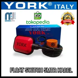 FLOAT SWITCH YORK 5 MTR KABEL OTOMATIS POMPA CELUP DAN TOREN AIR
