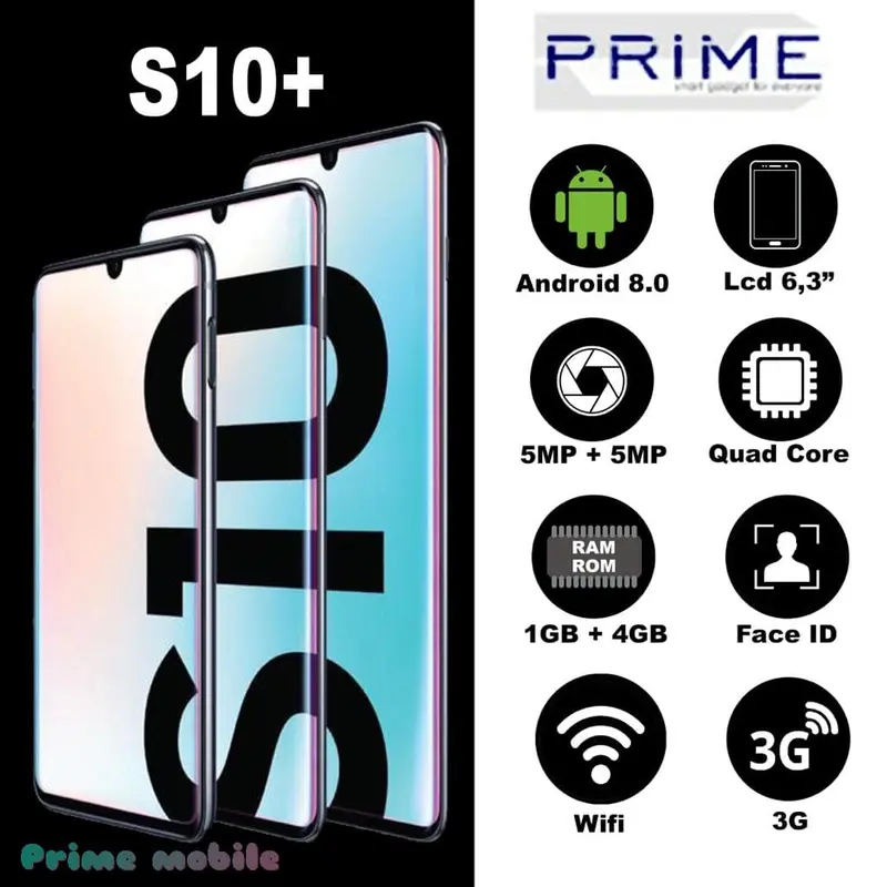 HP PRIME S10 PLUS - 3G - LAYAR 6.3 INCH HD IPS PONY DISPLAY 0