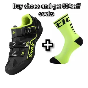 Sepatu sepeda Santic flat pedal plus discount 50% kaoskaki Santic