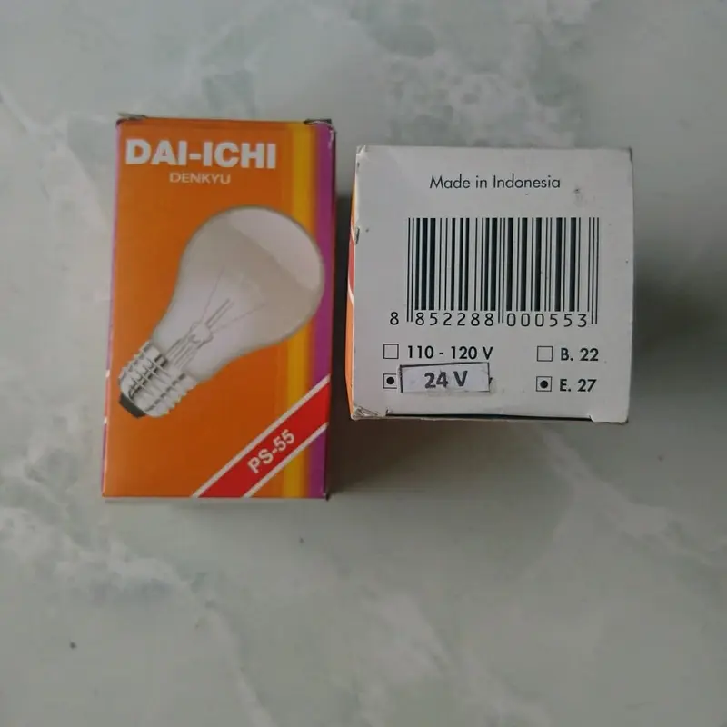 Bohlam Dai-Ichi Denkyu E27 24V 25W, 40W, 60w 1