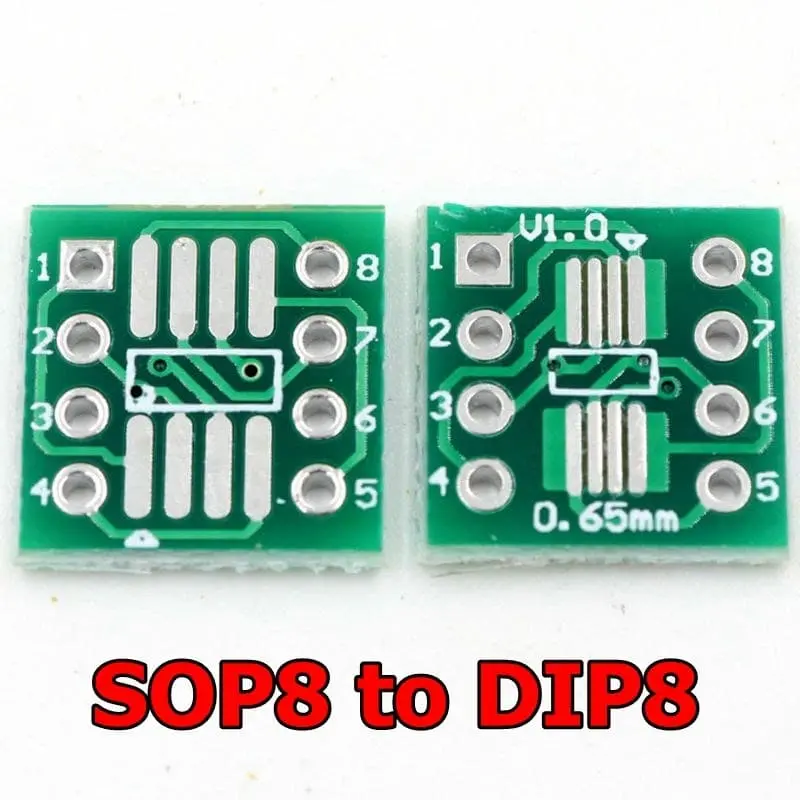 Tssop8 ssop8 SOP8 SMD ke DIP8 IC Papan Modul Converter Soket PCB