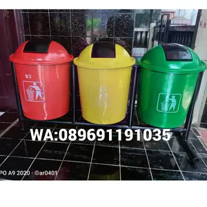 tempat sampah bulat pilah 3 50littterrr