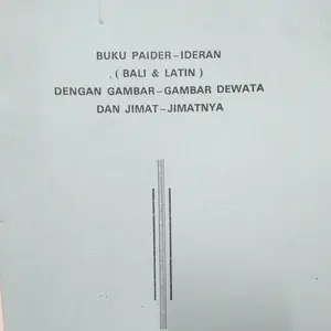 Buku Paider ider Gambar Dewata dan jimatnya
