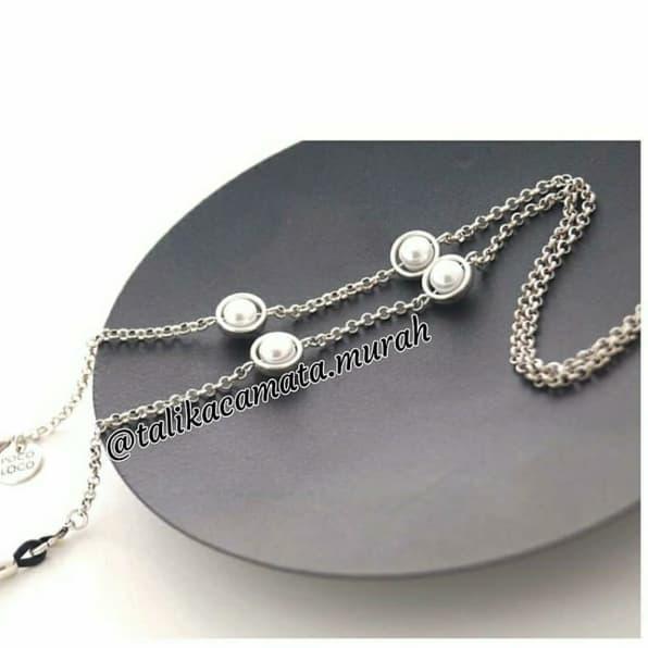 Gambar STRAP GLASSES SOUBLE RING + MUTIARA dari manikbeads.unik Kota Administrasi Jakarta Selatan Tokopedia