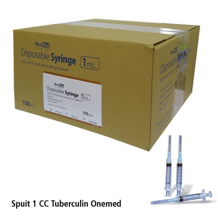 Syringe 1cc Tuberculin OneMed box 100pcs