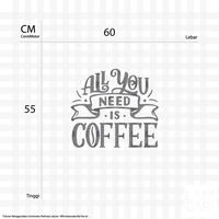 Gambar LANCARI Stiker Kaca All You Need is Coffee window wall Sticker Cutting Dinding - Hitam Doff dari LANCARI Kota Administrasi Jakarta Pusat 2 Tokopedia
