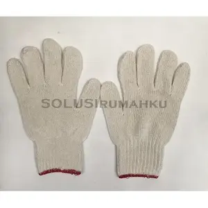 SARUNG TANGAN 6 BENANG MERAH RAJUT KAIN KATUN DRAGON TEBAL PROYEK