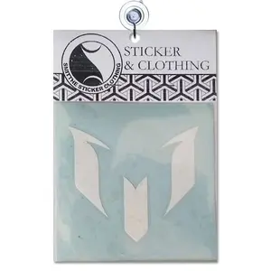 Stiker Messi M New Logo Cutting Sticker Putih 8cm