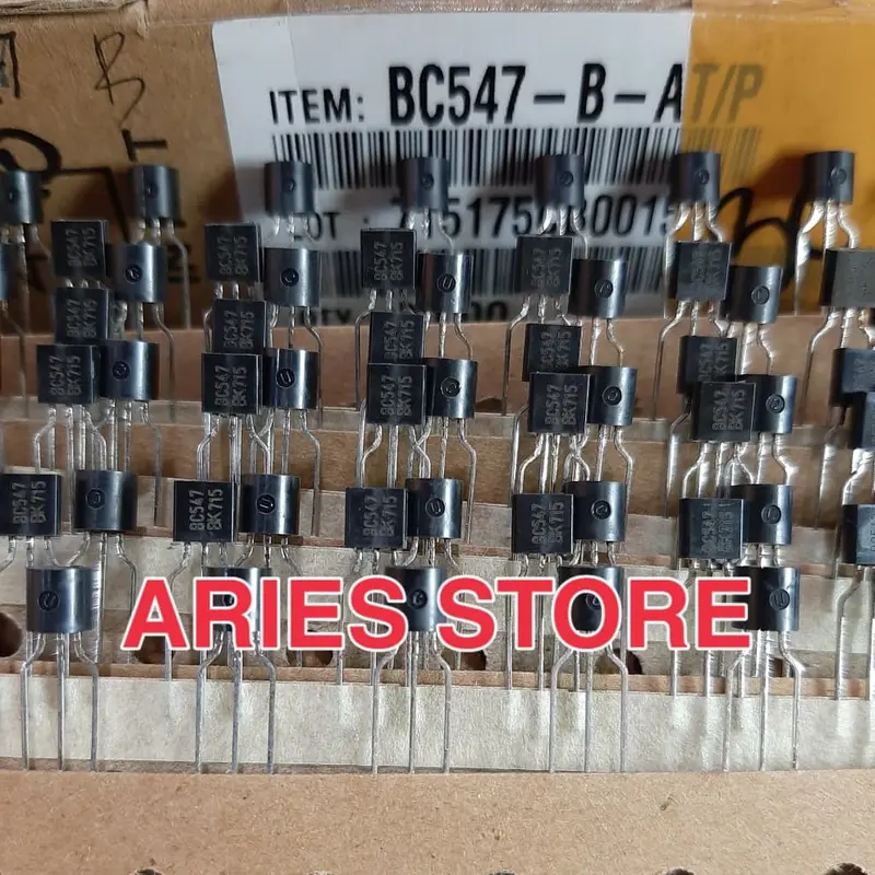 TRANSISTOR BC547 BC 547 KEC / TAIWAN ORI RENCENG