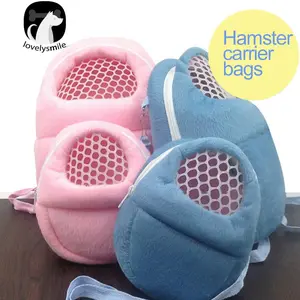 Tas Pouch Kecil Bahan Mesh Breathable untuk Membawa Hamster