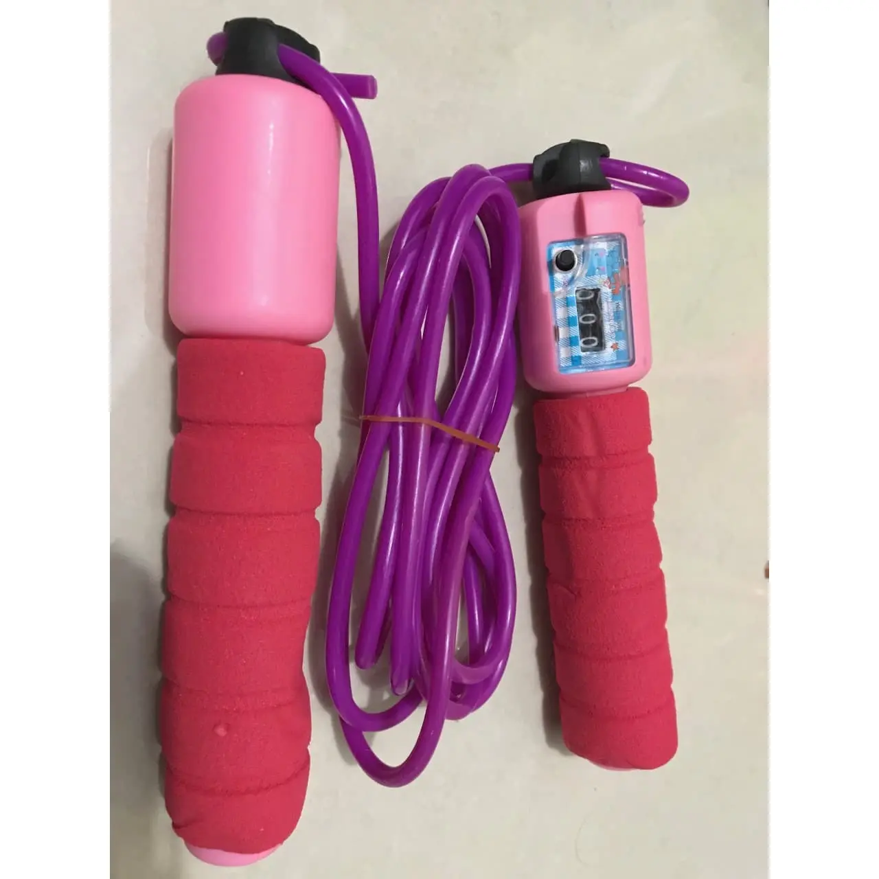 Skipping ROPE (WARNA PINK) /Skipping/Olahraga/Fitness/sarung tangan