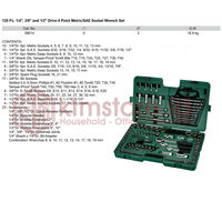 Gambar Kunci Socket Set 120 Pcs 1/4 " & 3/8 " & 1/2 " 09014 SATA TOOLS dari KODAKI Mall Kota Administrasi Jakarta Utara 2 Tokopedia