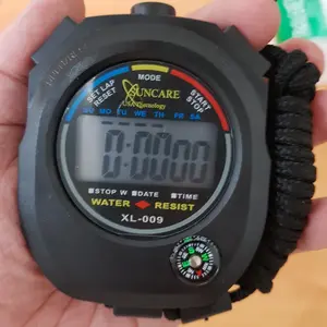 Stopwatch digital multifungsi olahraga alat pengukur waktu alarm