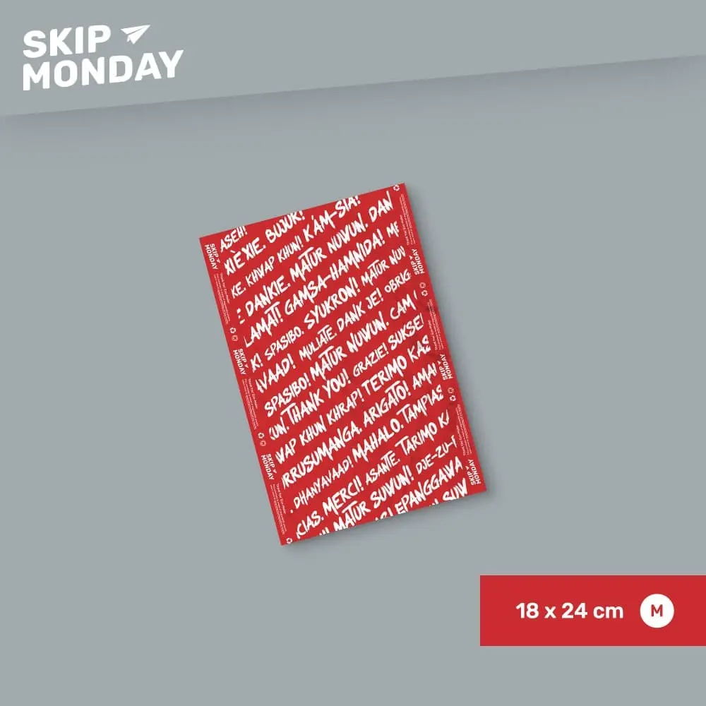 Skip Monday Plastik polymailer kemasan onlineshop 18x24cm (100 lbr)
