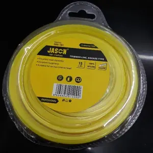 SENAR MESIN POTONG RUMPUT JASON / TRIMMER LINE KOTAK 2,4 MM X 15 METER