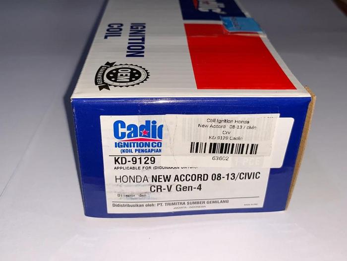 Gambar Coil Ignition Honda New Accord ' 08-13 KD 9129 Cadic -63602 dari Jasutra Motor Kab. Bekasi Tokopedia