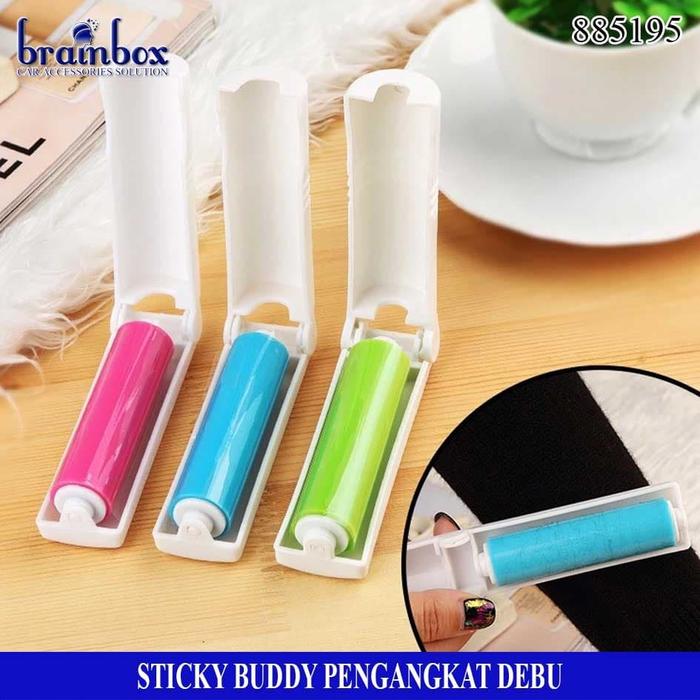 Gambar Mini Roller Roll Pembersih Debu Bulu Jok Mobil Pakaian Kain Karpet - Biru dari Brainbox Car and Home Kota Batam Tokopedia