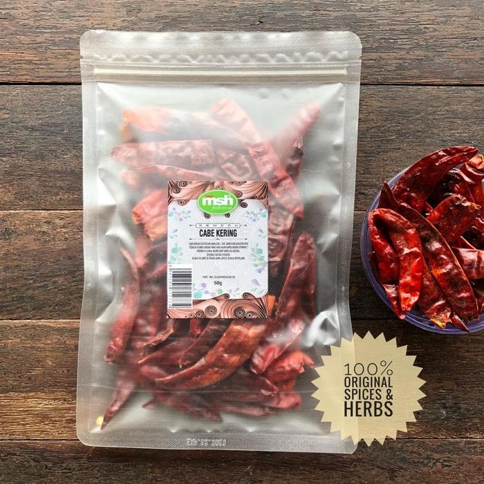 Gambar Cabe Kering Pack Original dari MSH REMPAH Kota Administrasi Jakarta Selatan Tokopedia