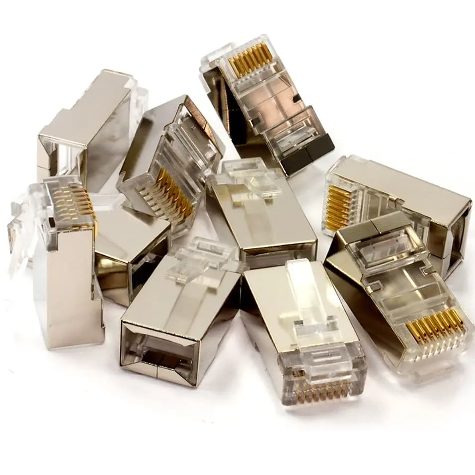 RJ45 Cat6 Shielded Metal High Quality Lan Connector Plug Network