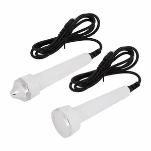 2pcs probe ultrasound gagang alat detox meremajakan kulit wajah