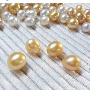 butiran mutiara laut gold tear drop grade A asli lombok original